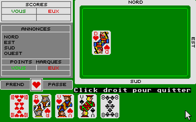 Belotte atari screenshot